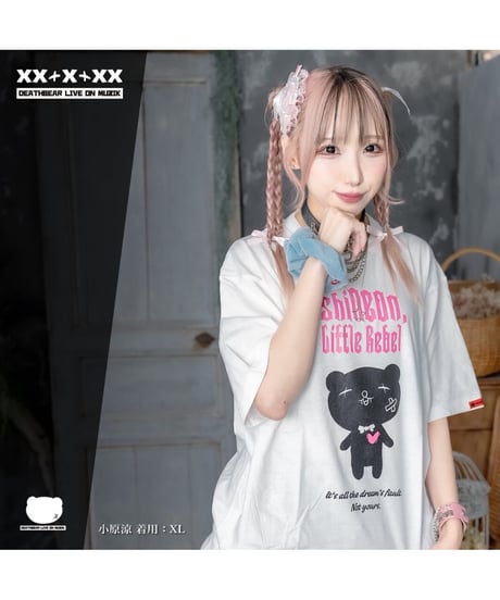 DEATHBEAR/デスベア　【SugarGrim】SHINE ON, Little Rebel （WHITE×PINK）
