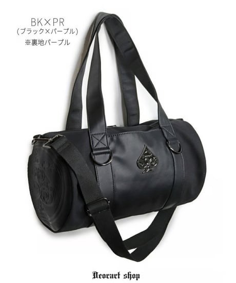 Deorart  BG010 [3way] 魔法陣風サークルドラム・ショルダーバッグ [スペード・Spade・Goth bag ]