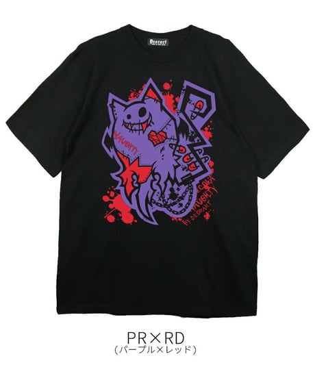 Deorart  DRTP011 オーバーサイズ・プリントTシャツ 【わるいこ】 [ネコラ NECOLA 悪魔][Deorart Record]