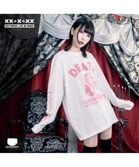 DEATHBEAR/デスベア　【DEATH 7th】Long Sleeve T-SHIRTS【Seventh Resonance】(WHITE）
