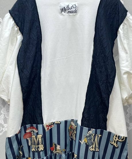 Mother's made/マザーズメイド　Perla nell'ostricaコラボワンピース(SaxBlue)