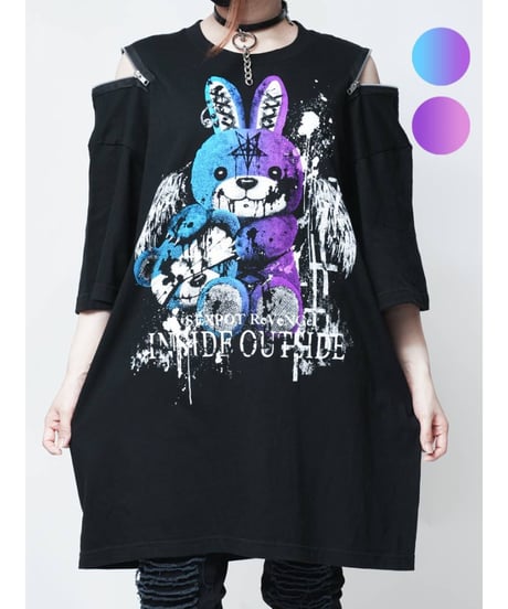 SEXPOT ReVenGe   sa681510 Shoulder Zip Big Cutsew Fake Bunny