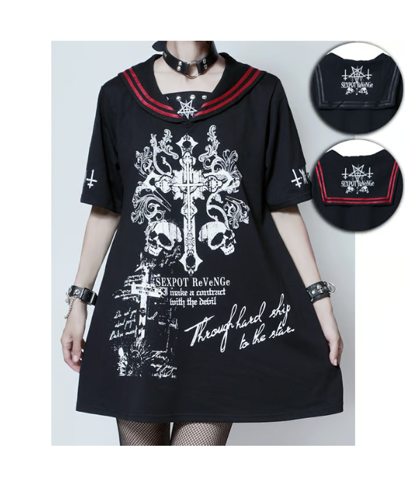 SEXPOT ReVenGe sa681404 RELIC TWIN SKULL BLAC