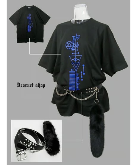 Deorart  DRTP005 オーバーサイズ・プリントTシャツ [gothic eye][Deorart Record]
