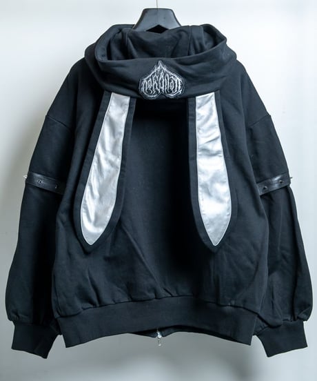 BACKSTAGEPASS　GBS5505　GRIMHOP(グリムホップ)うさみみ ジップアップ パーカー (SILVER)