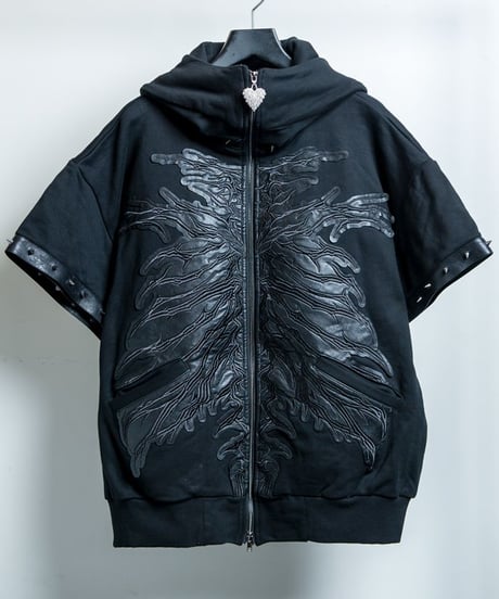 BACKSTAGEPASS　GBS5505　GRIMHOP(グリムホップ)うさみみ ジップアップ パーカー (BLACK)