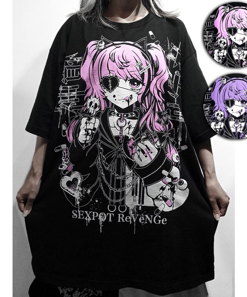 ◆セクポ◆　長袖カットソー　◆SEX POT ReVenge◆ DEVIL IN ME BIG ロングスリーヴ カットソー ｜SEX POT
