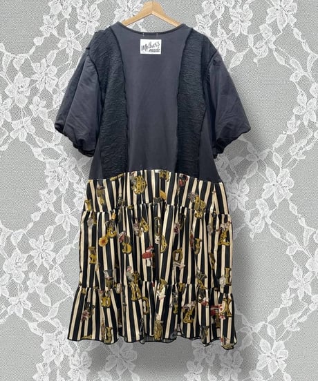 Mother's made/マザーズメイド　Perla nell'ostricaコラボワンピース(Black)