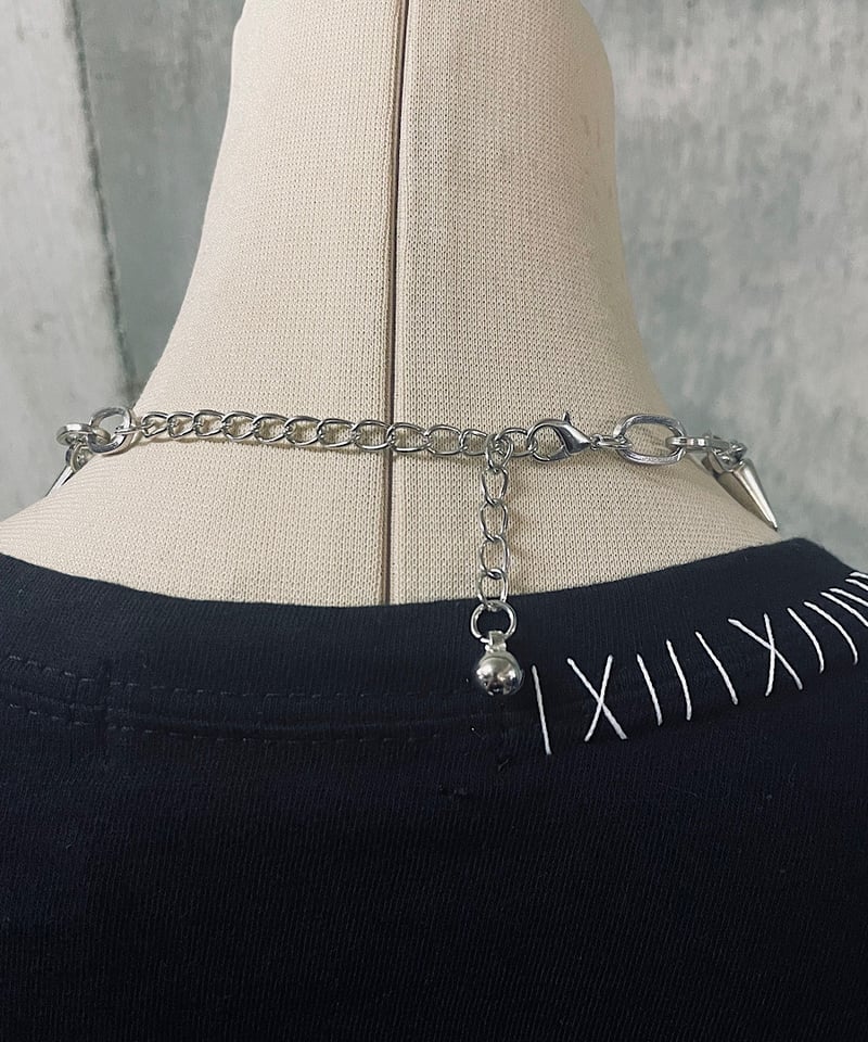 HELLCATPUNKS HCP-AC-0370 スパイクスタッズネックレス | TyCH