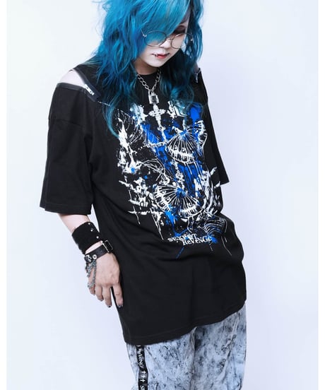SEXPOT ReVenGe   sa681509 Shoulder Zip Big Cutsew 毒蛾