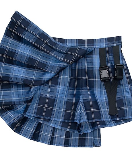 LISTEN FLAVOR  2510403  プリーツスカートレイヤードショーパン