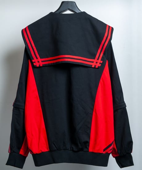 BACKSTAGEPASS　GBS5801　ALL STANDING(オール スタンディング)ジップアップ サブカル チャイナセーラー【セットアップ対応可】(RED)