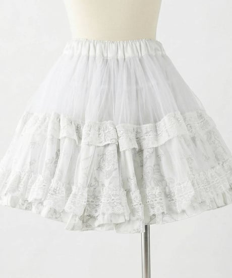 h.NAOTO　Bunny Volume Mini Petticoat / WH