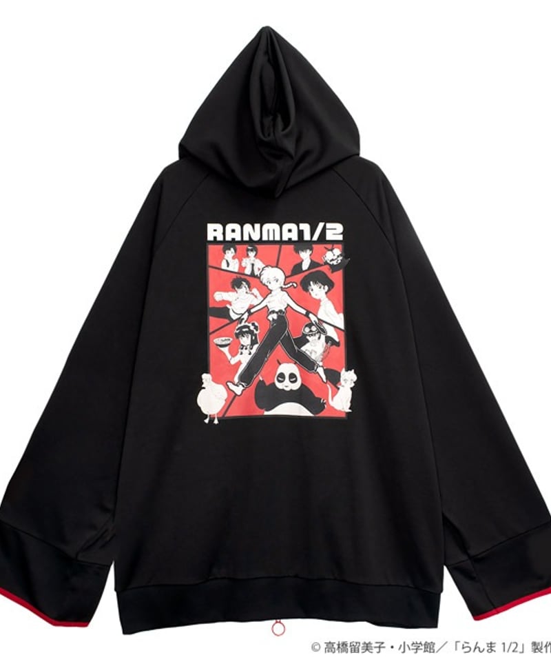 LISTEN FLAVOR RNM-0024 らんま1/2 チャイナジャージパーカー【BLA