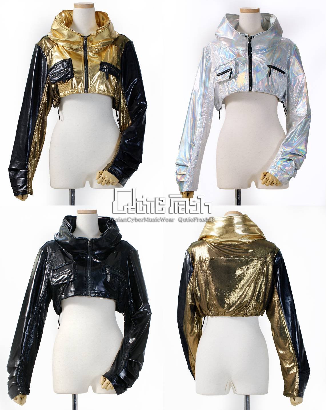 Qutie Frash 希少ミリタリーブルゾン　ジャケット　カーキ Qutie Frash 希少ミリタリーブルゾン ジャケット カーキ