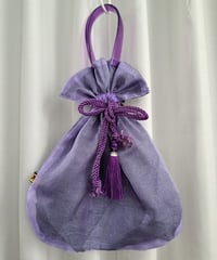 POPinPARTY　リバーシブル巾着BIGBAG（パープル×グレー）