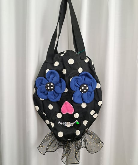 POPinPARTY　メキシカンスカルトートバッグ（黒ドット2）