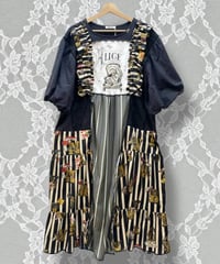 Mother's made/マザーズメイド　Perla nell'ostricaコラボワンピース(Black)