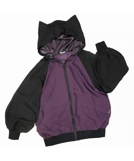 Deorart  DRT2876 [ 透け感シアー ]　ネコミミフード・シアー ジップパーカー