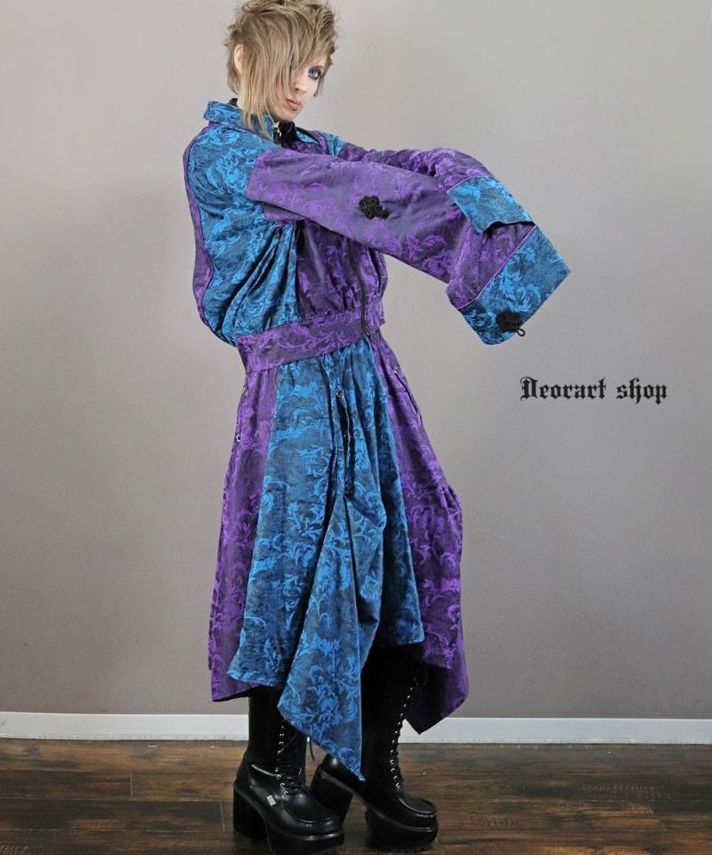 Deorart(ディオラート)和柄切り替え着流し3点セット Deorart DRT2859 [GOTH CHINA] 3WAY ユニセックス・スカート[