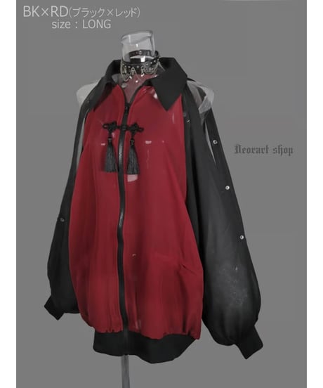 Deorart  DRT2877 [ 透け感シアー ]　肩スリット ２ＷＡＹ シアージャケット