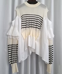 mother's made　602204　2way袖ニット（アイボリー）