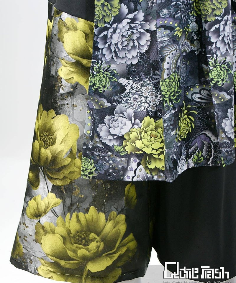 Qutie Frash 9941-PT 和柄バギーパンツ | TyCHE Maria nago