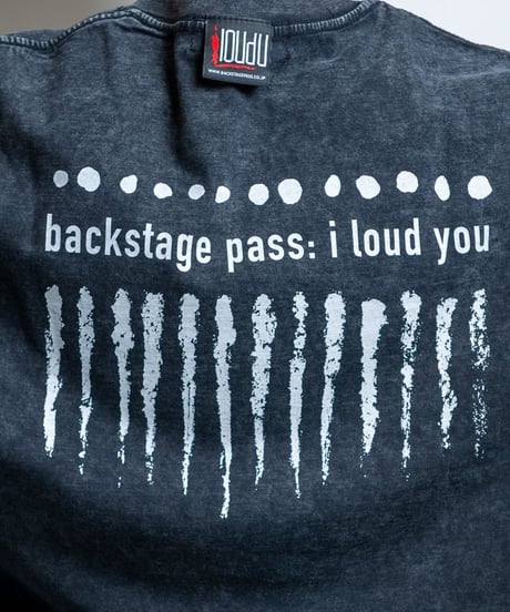 BACKSTAGEPASS　AGS2215　【黒野京×BACKSTAGE PASS コラボ】BARBED(バーブド) ピグメント加工 オーバーサイズ ロンT(D.GRAY)