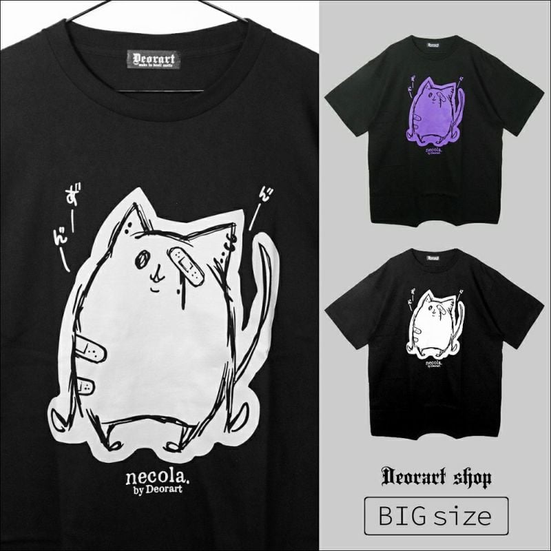 Deorart DRTP007 オーバーサイズ・プリントTシャツ [NECOLA