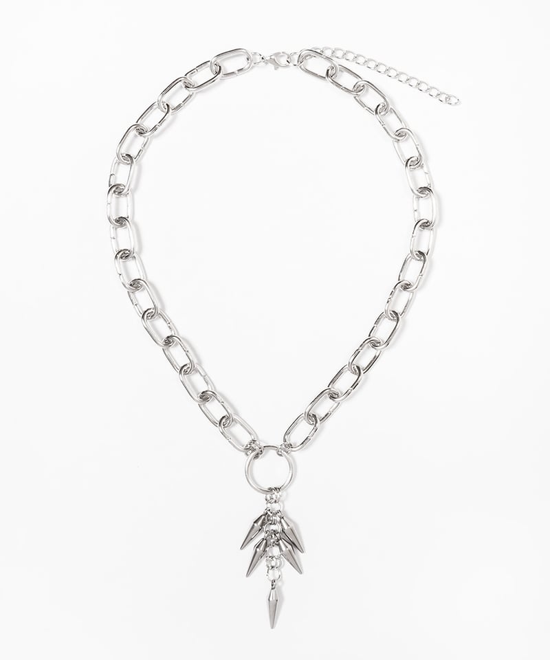 アクセサリー TX DX1378 Two-Tone Stainless Steel Choker Necklace｜シルバー