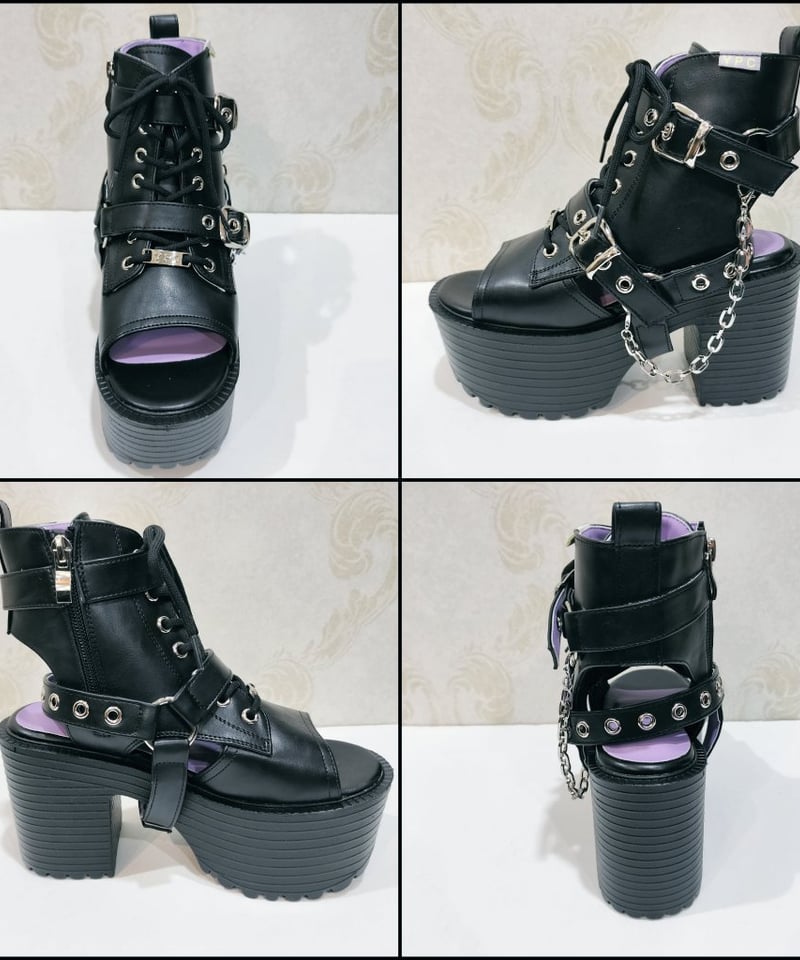 YOSUKE 4450035 BL 厚底サンダル （ブラック） | TyCHE Maria