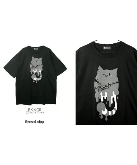 Deorart  DRTP008 オーバーサイズ・プリントTシャツ [メルト・ネコラ][Deorart Record]