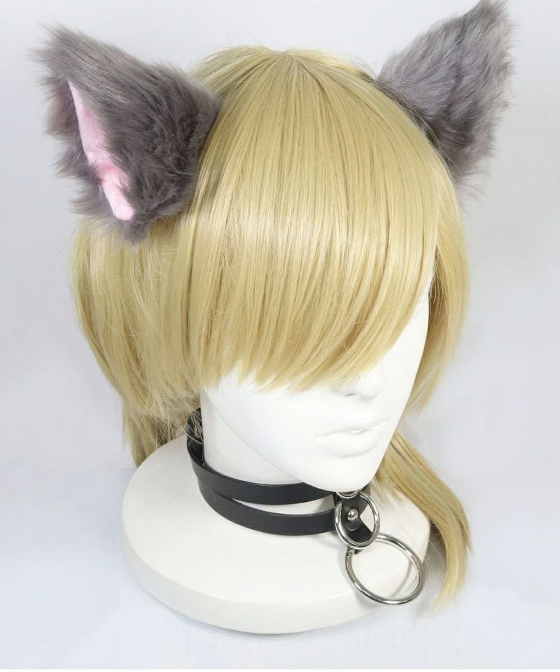嶺々稲荷 雅楽様 ケモ耳オーダー Deorart BY1107 [2WAY] ケモ耳・ヘアアクセサリー [ウルフ・グレー] |