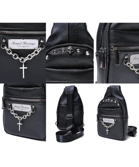 SEXPOT ReVenGe   sd36185-101 Chain Cross Logo Plate Body Bag