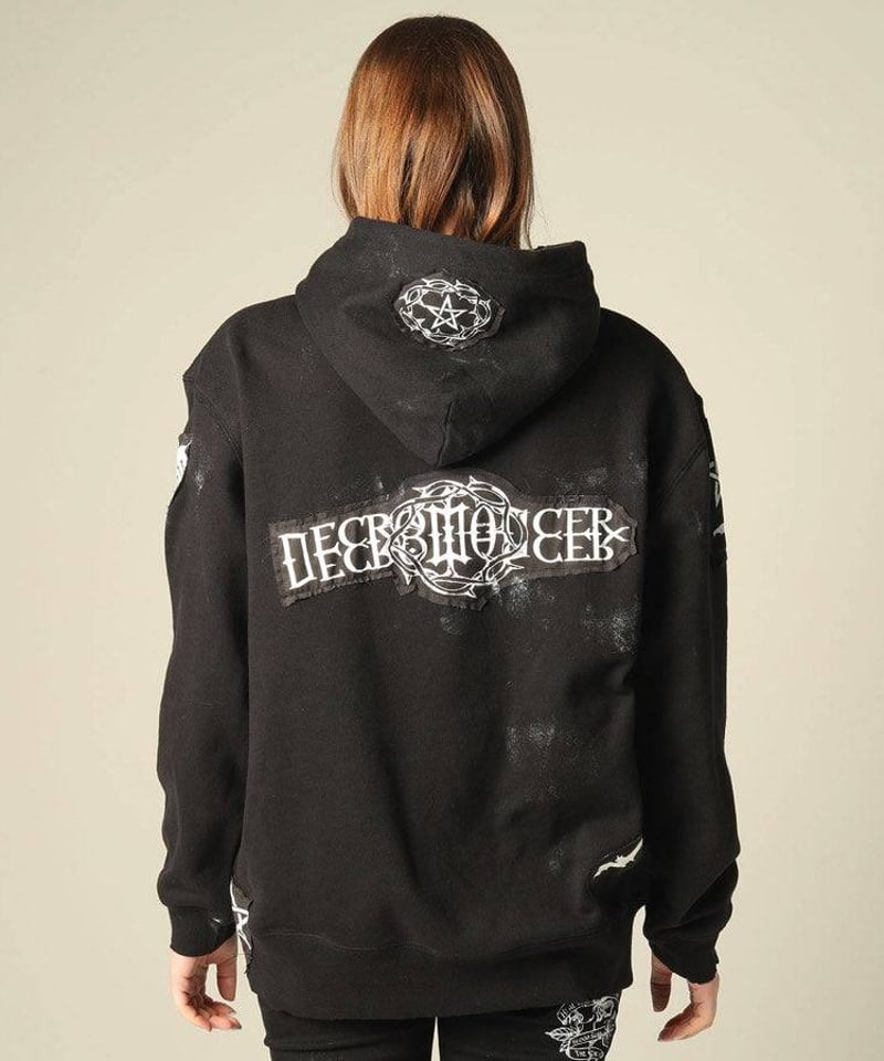 h.NAOTO Crash Patch Hoodie Sweater（Msize） | TyC