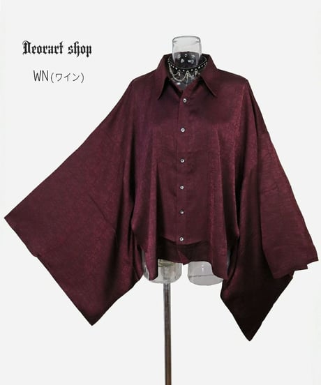 Deorart  DRT2862 ジャガード柄・KIMONO袖・ドレスシャツ【 着物袖・振袖 】