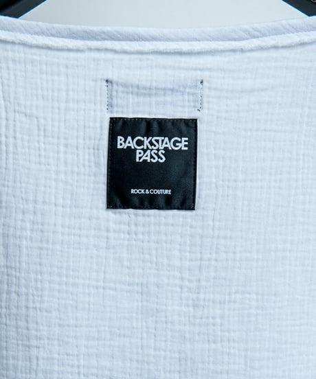 BACKSTAGEPASS　GBS2202　DUALITY(デュアリティー)ロゴプリント オーバーサイズ ロンT (WHITE)