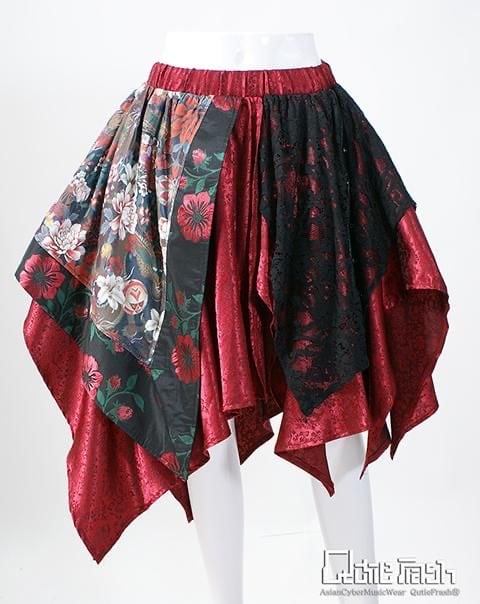 Qutie Frash 2004-SK 和柄アシメスカート | TyCHE Maria na