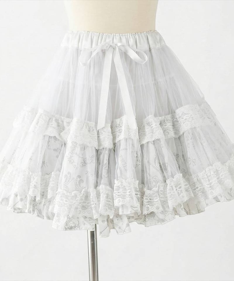 h.NAOTO Bunny Volume Mini Petticoat / WH | TyCH