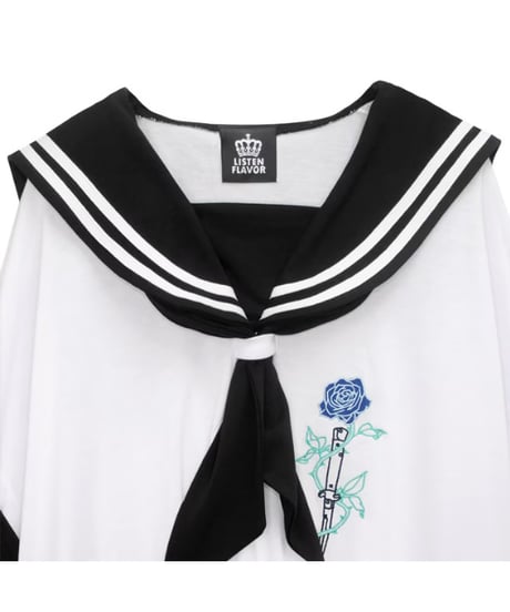 LISTEN FLAVOR　リッスンフレーバー　2613503 青薔薇腕章セーラートップス