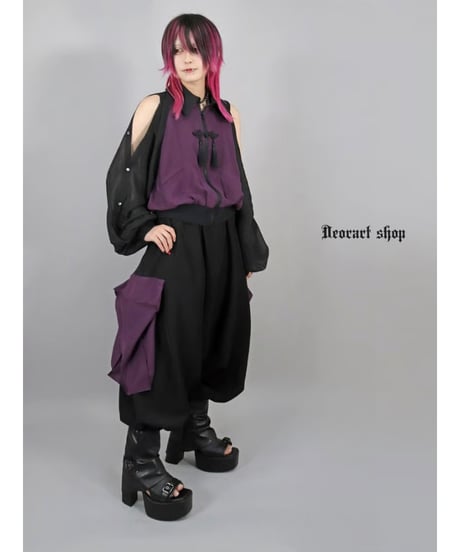 Deorart  DRT2877 [ 透け感シアー ]　肩スリット ２ＷＡＹ シアージャケット