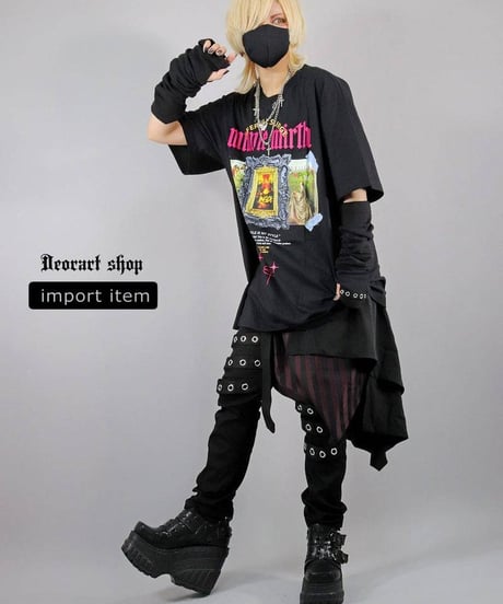 Deorart  IPT015 オーバーサイズTシャツ [Gothic Art Collage ](L/LLサイズ)