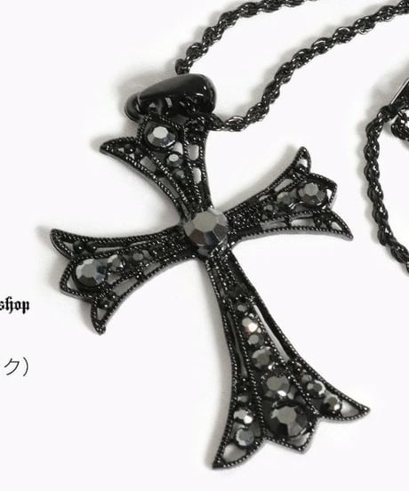 Deorart  BY1161 ラインストーン・クロスモチーフ ネックレス＆ペンダント [十字架・cross]