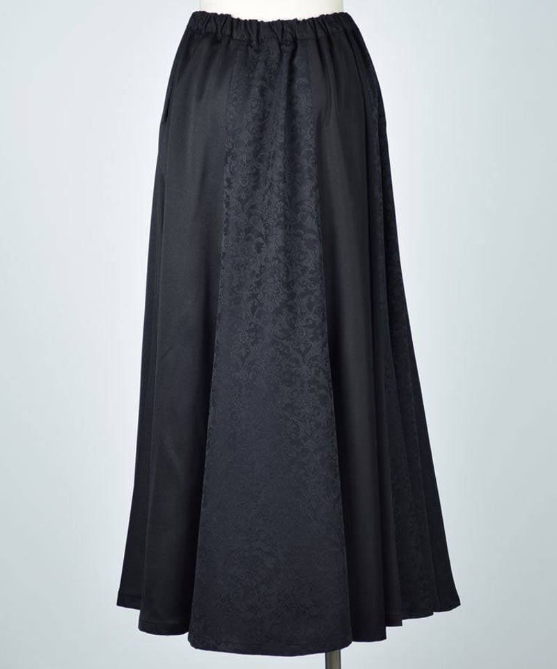 h.NAOTO Ornament jacquard flared skirt | TyCHE