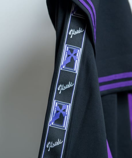 BACKSTAGEPASS　GBS5801　ALL STANDING(オール スタンディング)ジップアップ サブカル チャイナセーラー【セットアップ対応可】(PURPLE)