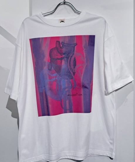 hellbent-lab./ヘルベントラボ　耳心臓 TypeB BIGシルエットTシャツ（L）