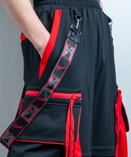 BACKSTAGEPASS　GBS4203　ALL STANDING(オールスタンディング)2WAY カーゴパンツ【セットアップ対応可】(RED)