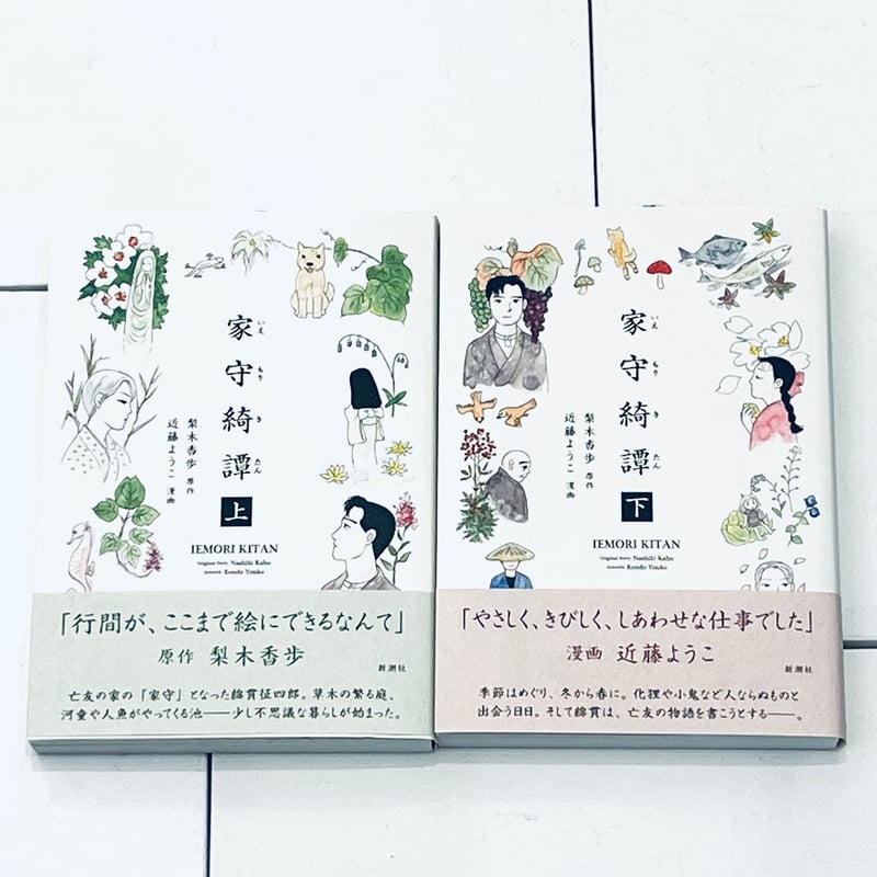 近藤ようこイラスト入りサイン本『家守綺譚』(上下セット) | ビリケン