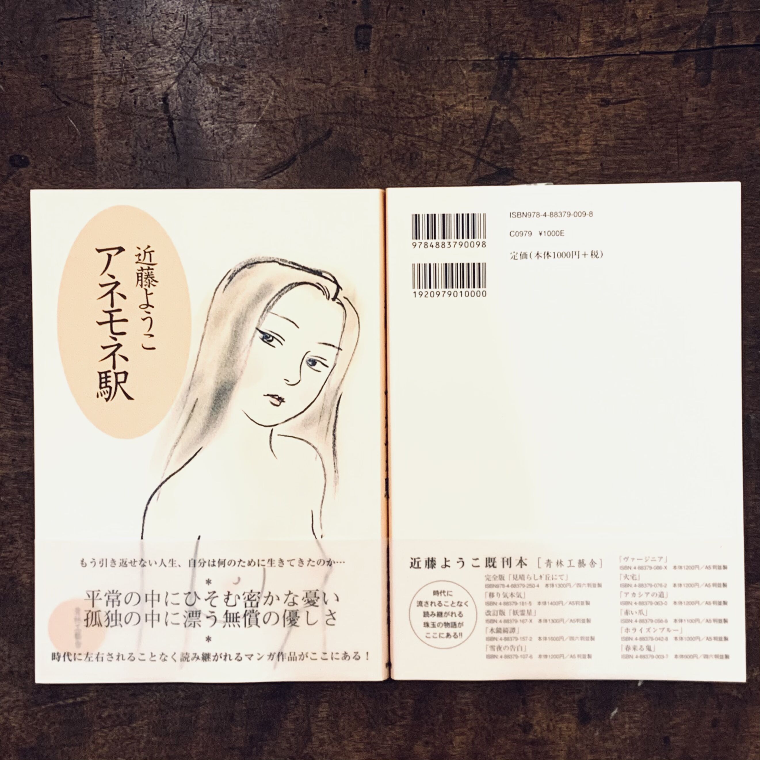 近藤ようこイラスト入りサイン本『アネモネ駅』（青林工藝舎