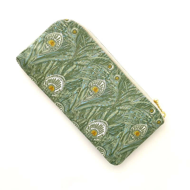 ︎︎✿ひつじ︎︎✿·͜·さま専用/セミオーダー/くったり長財布 sankyo shokai オーストリッチ 長財布 L字ファスナー レディース